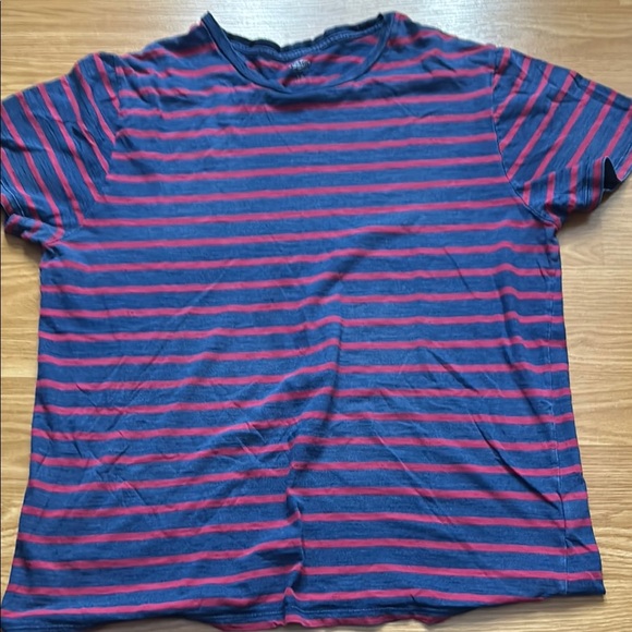 Striped men’s Shirt - Blue and Red - Picture 1 of 4